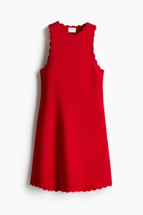 H&M Minikleid mit Wellenkanten - Rot