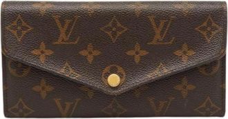 Louis Vuitton Pre-owned Wallets, female, Brown, Size: ONE SIZE Pre-owned Vintage Canvas Wallet