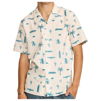 Revolution Cuban Shirt Prints S/S Hemd f&uuml;r Herren | wei&szlig;