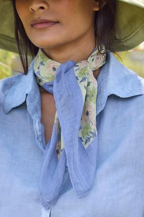 Elizabeth Gillett Floral Gauze Bandana