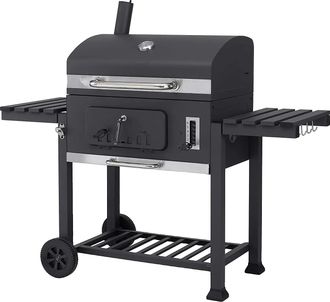 OEM Barbacoa De Carb&oacute;n, Ahumador Lateral, Ventilaci&oacute;n Ajustable, Abridor De Botellas