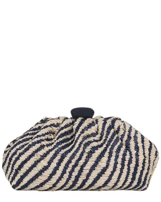 Badgley Mischka Jewel Badgley Mischka Indigo Raffia Pouch Clutch