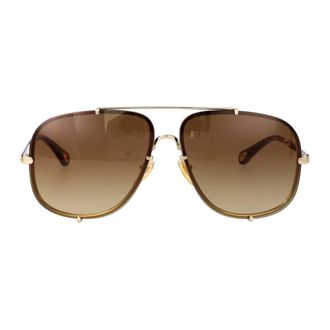 Chloé Sunglasses, female, Brown, Size: 62 MM Ch0348S Sunglasses