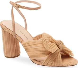 Loeffler Randall Camellia Pleated Bow Sandal in Glitter Beauty at Nordstrom Rack, Size 11.5