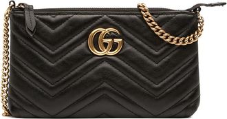 Gucci Pre-owned Gucci Mini GG Marmont Matelasse Leather Wallet On Chain Ladies EOQG1BNAQ1F3K35B