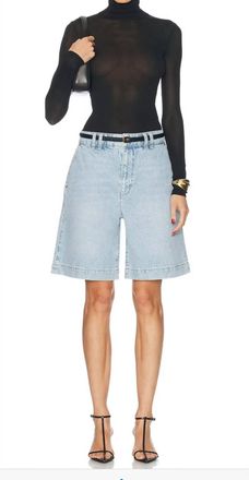 Frame Denim Trouser Denim Shorts In Shudder