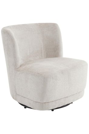 MID.YOU Mid.you Sessel, Beige, Textil, 65x73x75 cm, Sitzfläche 360° drehbar, Wohnzimmer, Sessel, Sonstige Sessel