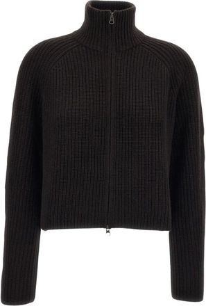 Lisa Yang Giacca-cardigan - female - Lisa Yang - Cashmere Knitwear - Brown - XS - Knitwear