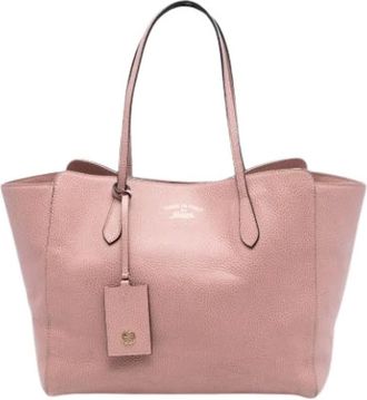 Gucci Pre-owned Tote Bags, female, Pink, Size: ONE SIZE Pre-owned The Swing Tote
