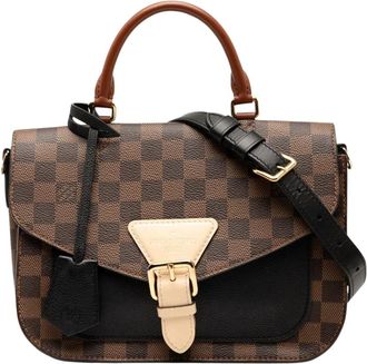 Louis Vuitton Pre-owned Gestructurede Top Handle Tas - Dames - Vintage Handtas - Bruin - ONE Size - Vintage