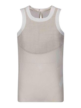 sacai Chiffon Tank Top