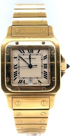 Cartier Pre-owned Cartier Santos Galbee Quartz Silver Dial Unisex Watch 887901
