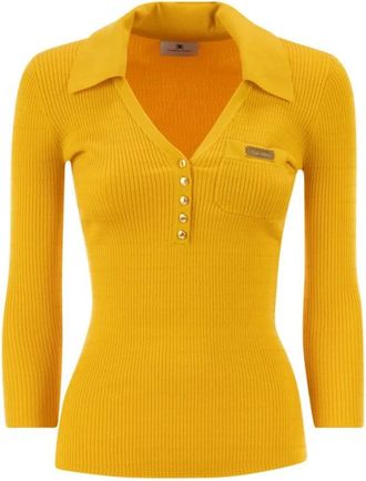 Elisabetta Franchi Mujer, Jerseys, Amarillo, Talla: S
