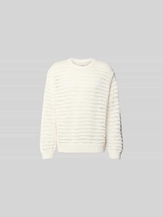 Maison Margiela Relaxed Fit Pullover in Strick-Optik in Offwhite, Gr&ouml;&szlig;e XL