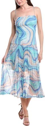 Adrianna Papell Mesh Midi Dress