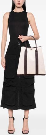 Herm&egrave;s Pre-owned Womens Toile And Buffalo Leather Garden File 37 - Ivory Textile - One Size