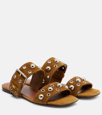 Valentino Garavani Nellcote studded suede sandals