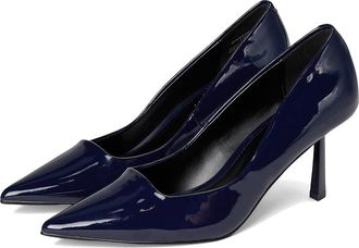 Madden Girl Brynn High Heels Navy Patent : 7.5 M, Leather