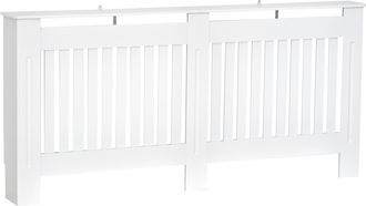 OEM Cubreradiador De Mdf Cubierta Para Radiador Para Sal&oacute;n Dormitorio Pasillo 172x19x81 Cm Blanco