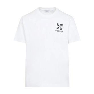 Off-white T-Shirts, male, White, Size: XL Small Arrow Slim T-shirt