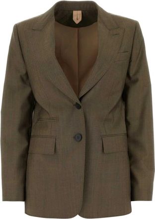Max Mara Giacca Apice - Dames - Blazers - Bruin - S - Leer - Jassen