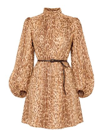 Zimmermann Animal Print Mini Dress