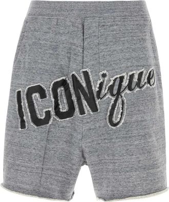 Dsquared2 Cotton Bermuda Shorts - Heren - Strandmode - Grijs - XL - Katoen - Badmode
