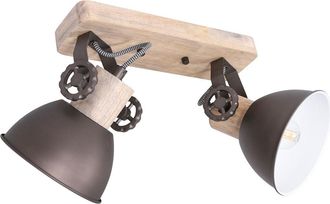 Steinhauer Mexlite - Foco - Gearwood - Antracita - Metal Madera De Caucho