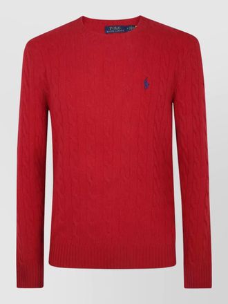 Polo Ralph Lauren crew neck cable knit ribbed pullover