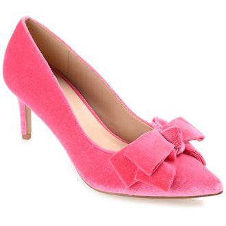 Journee Collection Women & apos;s Crystol Medium and Wide Width Evening Pumps