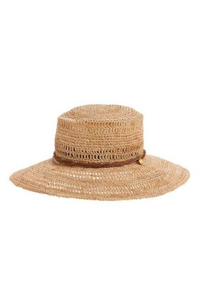Rag & Bone Raffia Straw Boater Hat in Natural at Nordstrom, Size Medium