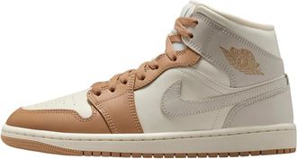 Nike Jordan Air Jordan 1 Mid - Dames - Fitnessschoenen - Veelkleurig - 37 1/2 EU - Leer - Fitness
