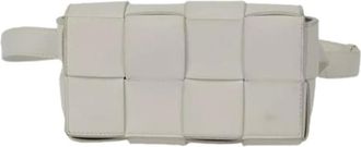 Bottega Veneta Pre-owned Belt Bags, female, White, Size: ONE SIZE Pre-owned Cassette Belt Bag