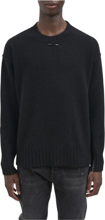 Isabel Benenato Maglia Girocollo Misto Cashmere - - Knitwear - Uomo - Nero - S