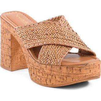 Seychelles Encore Platform Slide Sandal in Natural at Nordstrom, Size 8.5