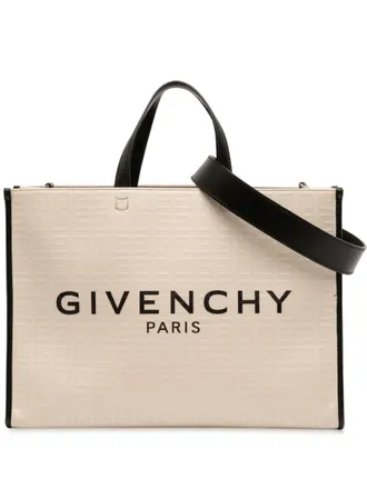 Givenchy 2022 Medium Canvas G Tote Shopping Bag satchel - women - Canvas - One Size - Brown