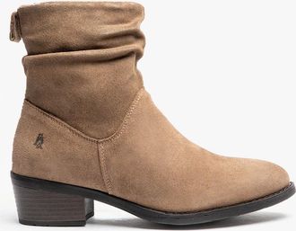 Hush Puppies Womens Hush Puppies IRIS Womens Ankle Boots Taupe - Cream - Size: 6