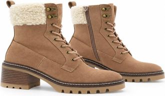 Purapiel Enkellaarsjes met hak Purapiel Bro23 beige