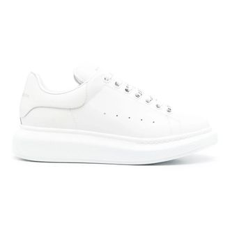 Alexander McQueen Alexander McQueen, Sneakers, female, White, Size: 7 1/2 US White Leather Sneakers for Women