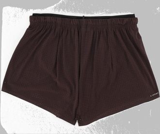 SATISFY Perforated Technical Fabric Shorts - Brown