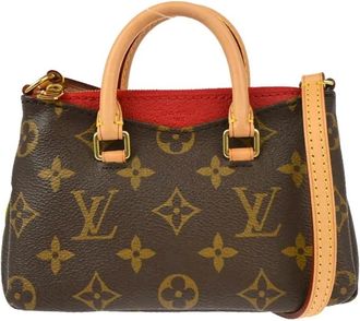Louis Vuitton Borsa a tracolla Nano Pallas 2015 - Marrone