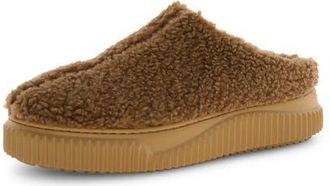 Voile Blanche Gina Faux Shearling Clog in Brown at Nordstrom, Size 11Us