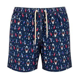 MC2 Saint Barth Beachwear, male, Blue, Size: XL MC2 Saint Barth Sea clothing