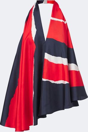 Loewe Top in twill di seta con stampa