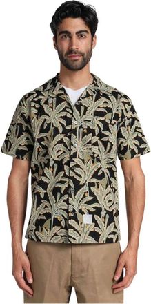 Department Five Jamaica Fantasy MM -shirt - Heren - Korte mouwen Overhemden - Zwart - S - Overhemden