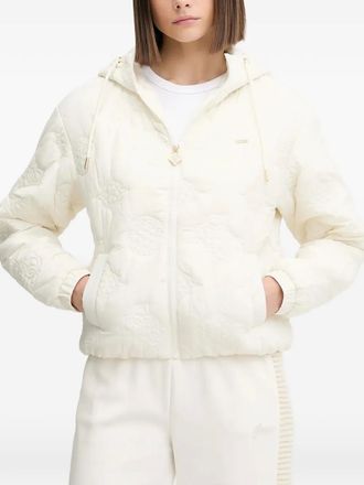 Guess Co hooded quilted jacket - women - Fabric - L - Neutrals