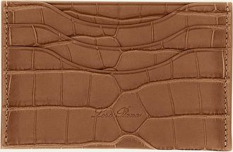 Loro Piana Mens Soft Alligator Card Holder