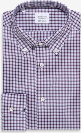 Giampaolo Lang&auml;rmeliges Hemd aus Baumwolle