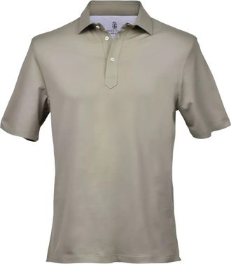 Brunello Cucinelli short-sleeved polo shirt - Green