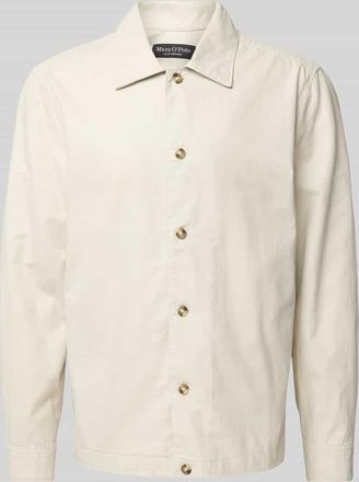 Marc O'Polo Loose Fit Overshirt aus Baumwoll-Leinen-Mix in Beige, Gr&ouml;&szlig;e XXL